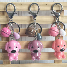 New Fashion Women Creative Cartoon Acrylic Puppy Keychain Bag Pendant Alloy Car Key Chain Ring Holder Trendy Jewelry YS-267 2024 - buy cheap