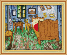 Juego de punto de cruz hecho a mano para dormitorio de Van Gogh, kit de costura bordada, 11CT, 14CT 2024 - compra barato