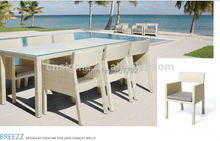 Комплект уличной мебели, обеденный стол и стул, горячая Распродажа год 2024 - купить недорого