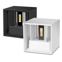 Arandela-cubo moderno ajustável, 6w, 9w, 12w, para áreas externas, à prova d'água, luminária de parede 2024 - compre barato