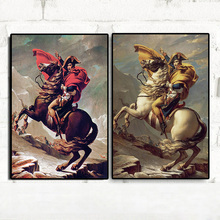 Retrato de caballo de Bonaparte De Leon, pintura al óleo sobre lienzo, pósteres e impresiones artísticos, imagen de pared escandinava para decoración para sala de estar 2024 - compra barato