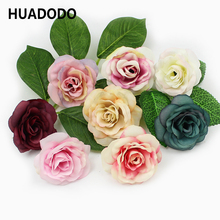 HUADODO-flores artificiales de seda para decoración de hogar, flores falsas de 4cm, 10 piezas 2024 - compra barato