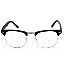 1PC Fashion Metal Half Frame Glasses Frame Retro Woman Men Reading Glass UV Protection Clear Lens Computer Eyeglass Frame 2024 - buy cheap