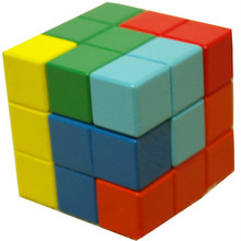 Квадратный деревянный разные цвета soma сборные строительные блоки игрушка куб магический куб IQ детские игрушки 2024 - купить недорого