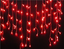 Cortina vermelha de 3.5 m smd para festival e festas, cordão de luzes de led com faixas de gelo, guirlandas para festa de natal e fadas 2024 - compre barato