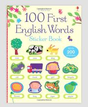 Бесплатная доставка, лучшие книги для картин для детей, 100 первых английских слов, наклейка-книга 2024 - купить недорого