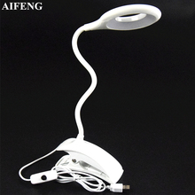 AIFENG USB Desk Lamp Children Eye Protection Student Study Reading Night Light 16Leds With Clip Flexible Hose Led Table Lamps 5V 2024 - buy cheap