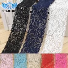 20 yards 6.5cm Soft Elastic White Lace Trim Ribbon DIY Apparel Sewing Fabric Garments Accessories embroidered Stretch lace Trim 2024 - buy cheap