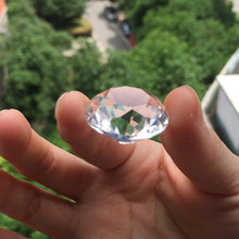 5 шт./лот 30 мм прозрачный кристалл свадебные алмазные украшения для дня рождения украшения дома праздничные подарки фэншуй пресс-папье для рукоделия 2024 - купить недорого