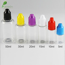 E-juice E-liquid E-cig Plastic Dropper Bottle 5ml 10ml 15ml 20ml 30ml 50ml PET Needle Oil Bottle With Childproof Caps Y00C 2024 - buy cheap