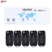 Mando a distancia Universal Keyecu 5 unids/lote 3 + 1 botón serie B para KD900 KD900 + URG200, control remoto KEYDIY para B08-3 + 1 2024 - compra barato