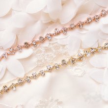10Yards Stunning Crystal Rhinestone Trim Silver Gold Stone Chain Applique Bridal Dress Trimming Decoration Sewing Crafts 2024 - buy cheap