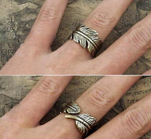 Nuevo anillo de hoja retro de diseño de alta calidad para mujer deja anillos Idea de regalo para los mejores amigos 2024 - compra barato