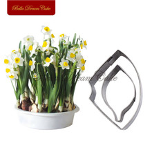 Cortadores de Narciso de flores, juego de moldes de acero inoxidable para cortar Narciso, molde para pastel, moldes para Fondant hechos a mano, herramientas de decoración de pasteles 2024 - compra barato