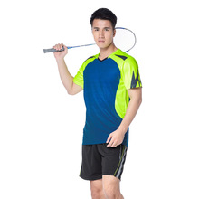 Novo conjunto profissional de treinamento de badminton, roupas esportivas respiráveis para homens, corrida, futebol, badminton, esportes, roupas esportivas, impressão 2024 - compre barato
