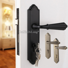 Brand New European Mute Mortise Door Lock Set Interior Solid Wood Door Lock Living Room Bedroom Silent Door Lock With Key/No Key 2024 - buy cheap