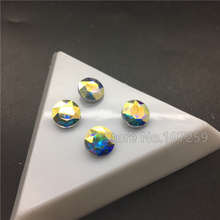 Topstone nuevo Cristal AB claro 8 mm redondo Baoshihua cristal Rhinestone Pointback Diy prenda joya 2024 - compra barato