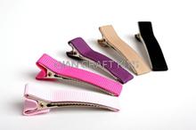 100pcs multiple colors 50mm Grosgrain Ribbon Hair Clips Prong Alligator clip Lined Clip Hair bow Supplies 2024 - buy cheap