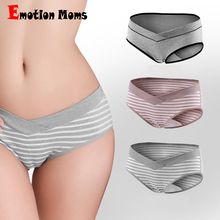 (3PCS/Lot) NEW Pregnant Women Underwear Cotton Panties Low-waist Briefs U-shaped Maternity Panties Pregnant Briefs Clothes M-XXL 2024 - buy cheap
