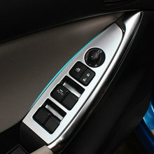 Apoio de Braço carro ABS Porta Interna Botão Interruptor de Elevador Janela Capa Guarnição para Mazda CX-5 CX5 2012-2016 2024 - compre barato