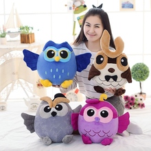 1pc 25cm New Lovely Cartoon High Quality Owl Plush Toy Super Soft PP Cotton Stuffed Cute Owls Dolls For Children 2024 - buy cheap