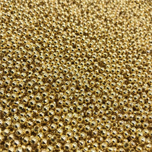 Горячие 2/4/6 мм золотые металлические бусины гладкие шарики отверстие бусины для самостоятельного изготовления ювелирных изделий браслет ожерелье бусины колпачки 2024 - купить недорого