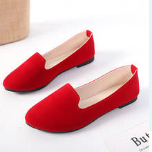 Plus size 35-43 Women Flats Candy Color Woman Loafers Slip on Flat Shoes Big Size Ladies Ballet Flat Spring Autumn Zapatos Mujer 2024 - buy cheap