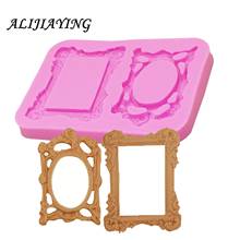 1Pcs Mirror Fondant Cake Decorating Tools Frame Chocolate Mold Silicone Baking Molds Clay Candy Moulds D0423 2024 - buy cheap