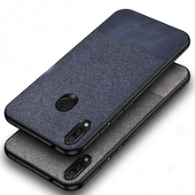 Funda protectora trasera para Xiaomi Redmi Note 7, carcasa de tela suave con textura de piel, cómoda, para teléfono 2024 - compra barato