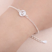 Shuangshuo-pulsera de eslabones con constelaciones simples para mujer, brazalete de cadena de Capricornio, regalo de cumpleaños SL055 2024 - compra barato