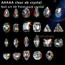 20p AAAAA Crystal AB Czech Crystal Glass Rhinestones point foiled back Nail Art Decoration jewelry necklace earring repair beads 2024 - buy cheap