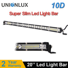 Super Slim 10D 20" Led Work Light 12V 120W Led Bar Combo Spot Flood for Jeep ATV Boat Trucks Tractor Driving Light Bar White 2024 - buy cheap