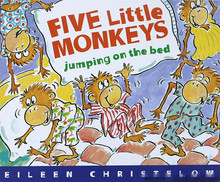 Five Little Monkeys Jumping on the Bed Liao Caixing English story picture book children early education 2024 - buy cheap