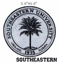 Southeastern Университетская Вышивка печати 3 дюйма широкая доставка/Ретро стиль/1935 патч/кокосовое дерево 2024 - купить недорого