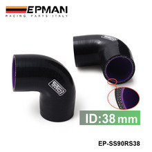 EPMAN - EPMAN черный и фиолетовый 1,5 "38 мм 90 градусов налокотник силиконовый шланг турбо Впускной для PASSAT для AUDI A4 B6 EP-SS90RS38 2024 - купить недорого