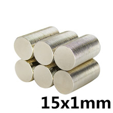 20pcs 15x1 mm N35 Super Strong Powerful Small Round Rare Earth Neodymium Magnets 15x1 mm 2024 - buy cheap