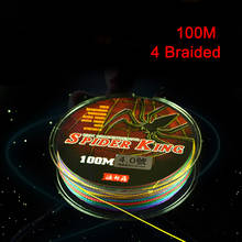 Super Strong Multifilament PE Braid 4 Strands 4 Weaves 100M 0.8-8.0 Fishing Line for Sea Fishing Multicolor Fishing Tackle 2024 - buy cheap