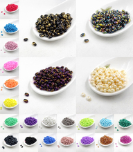 New 5x2.5mm Luster Czech Glass Seed Beads Two Hole Bead  240pcs  by the color you choose 2024 - buy cheap