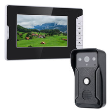 Kit de interfone por vídeo, campainha, 1-câmera, monitor com visão noturna, tvl 2024 - compre barato