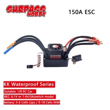 SURPASSHOBBY KK Waterproof 150A ESC Electric Speed Controller for RC 1/8 RC Car 4076 4068 Brushless Motor 2024 - buy cheap