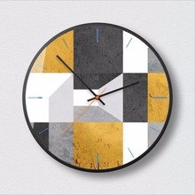 Relógio de parede grande 3d design moderno, relógio geométrico de parede tamanho grande com movimento silencioso e minimalista para decoração de casa 2024 - compre barato