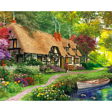 Country Architecture 5D DIY Diamond Painting Square Round Rhinestone Hobby Crafts Mosaic Handmade Gifts Cross Stitch Home Decora 2024 - buy cheap