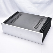 KYYSLB-Caja amplificadora de aluminio para el hogar, carcasa de amplificador de clase A trasera pura, disipación de calor, chasis en ambos lados, bricolaje, BZ4312 2024 - compra barato