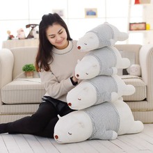 Soft White Dressed Polar Bear Plush Pillow Cute Cartoon Animal Bear Stuffed Doll Sofa Cushion Girlfriend Valentine's Best Gifts 2024 - buy cheap