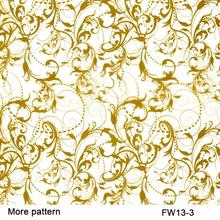 FW13-3 material decorativo 10 largura quadrada 1m ouro flor padrão hidrográfico impressão filme 2024 - compre barato