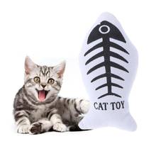 Игрушки для кошек, жевательные игрушки для кошек с кошачьим животным, холст, в форме рыбы, подушка для царапин, доска, Когтеточка для кошек, игр, товары для домашних животных 2024 - купить недорого