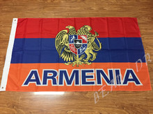 Frete grátis 3ft x 5ft Pendurado Bandeira Armênia Bandeira Nacional de Poliéster Bandeira Ao Ar Livre Indoor 150x90 cm 2024 - compre barato