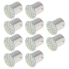 5Sets 10X White 1156 BA15S 22-SMD LED Light bulb Turn Signal Backup P21W 382 7506 Long-lasting LED Chipsets with Contact Base 2024 - buy cheap