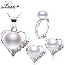 Real natural pearl jewelry sets 925 sterling silver,wedding jewelry sets for women,big pearl jewelry daughter's birthday gift 2024 - buy cheap