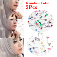 5pcs New Muslim Hijab Scarf Pin Pearl Clip Scarf Pin Headscarf Shawl Scarf Accessories Lady Muslim Scarf Clips Gift 2024 - buy cheap